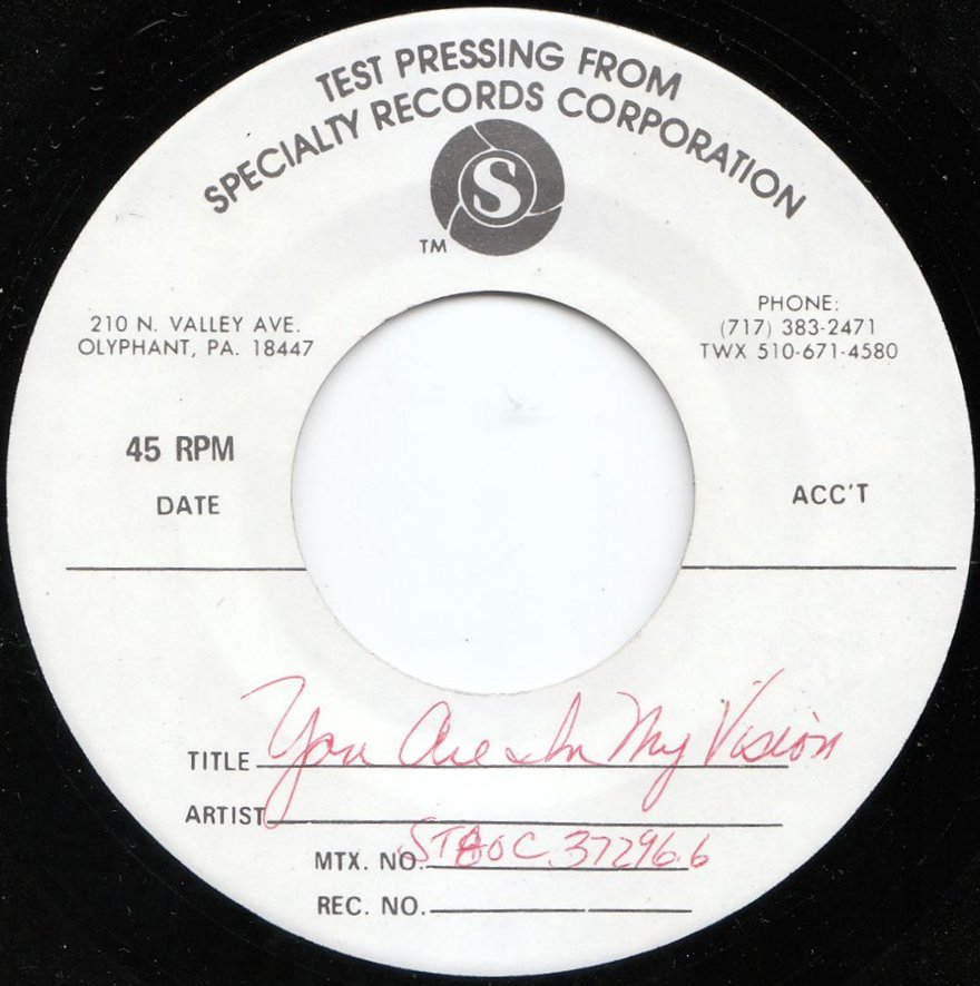 7206 SP B side Test Pressing.
